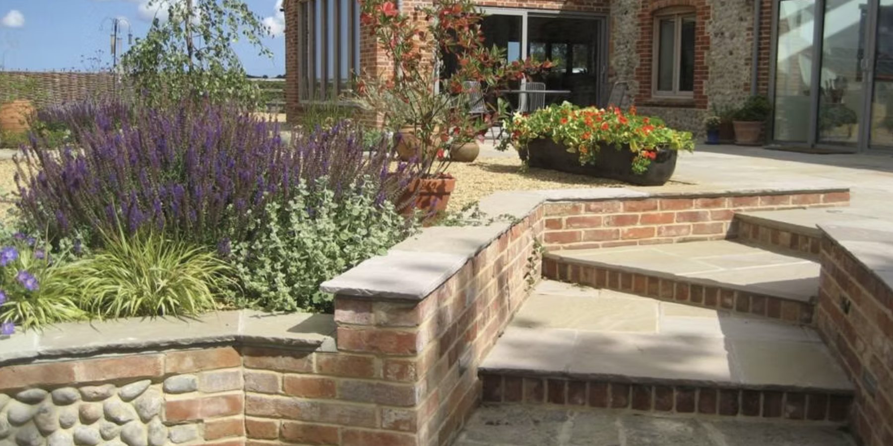 Contemporary Barn Garden in Norfolk