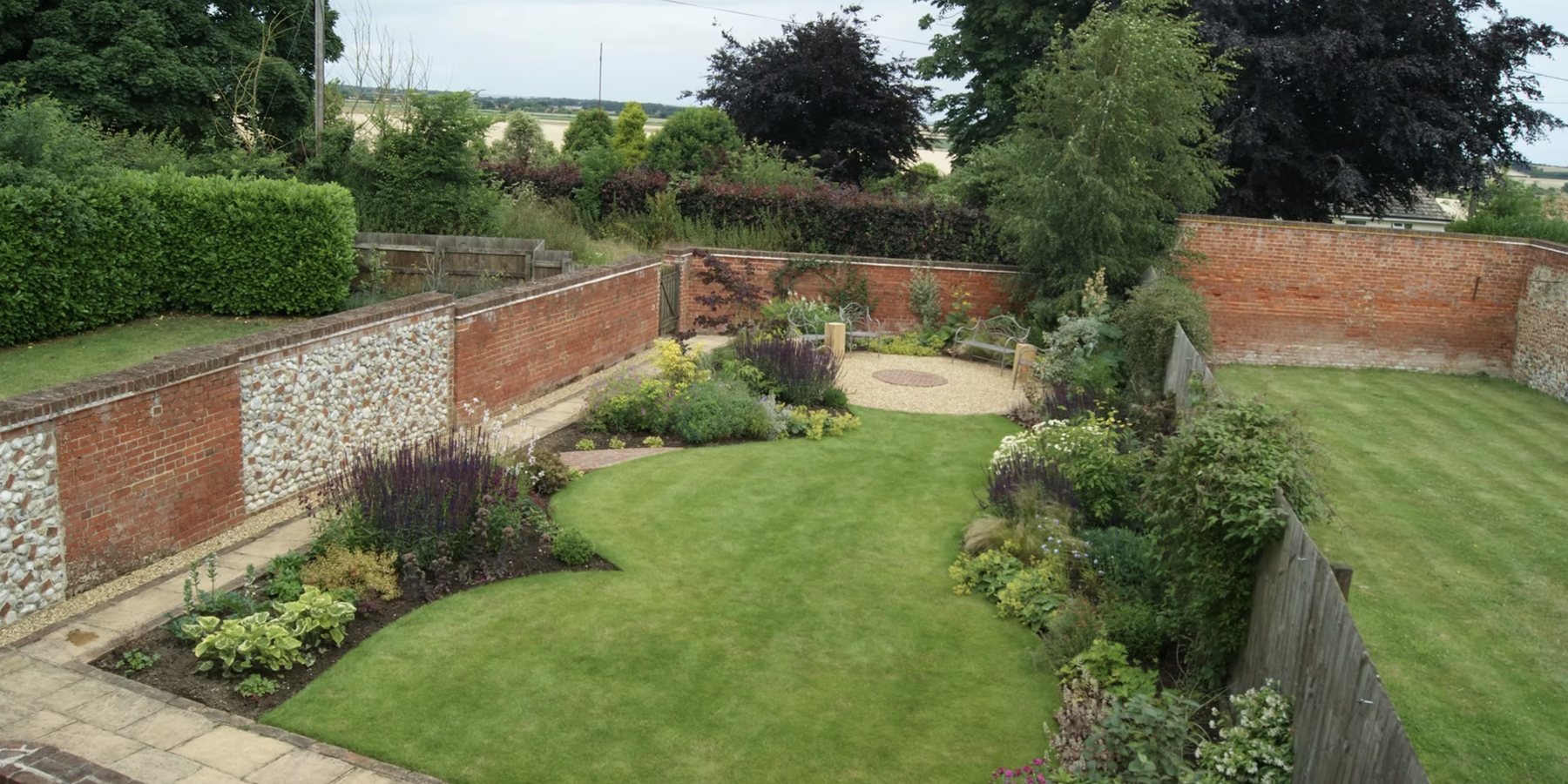 Walled Country Garden in Norfolk